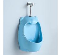 Orinatoio per bambini con sciacquone manuale, WC in ceramica a parete per ragazzi