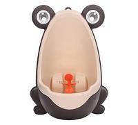 Orinatoio per bambini Divertente mirando al bersaglio Orinatoio per vasino in plastica montato a parete per bambini piccoli (Marrone)