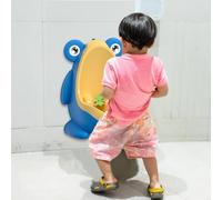 Orinatoio per bambini, per imparare a usare il vasino, orinatoio per bambini, rimovibile, per interni, da viaggio, interattivo, in polipropilene, con gancio e spazzola per una facile pulizia e