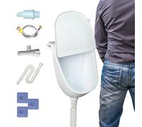 Orinatoio per garage - Distributore di urina da parete - Orinatoio antitrabocco con coperchio per ragazzi campeggio - Garage WC esterno