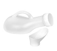 Orinatoio portatile a prova di perdite, 1000 ml, unisex, bottiglia per WC a prova di fuoriuscite con coperchio a vite Bottiglie di urina femminili per viaggi in auto anziani