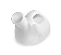 Orinatoio portatile riutilizzabile per uomo Contenitore for la raccolta dell'urina maschile con coperchio e manico, bianco, 2000 ml, for uso da viaggio, all'aperto, a letto