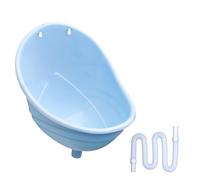 Orinatoio senz'acqua da parete con deviatore di urina portatile in plastica da 1,5 m, ideale per uso esterno, giardino, cortile (blu)