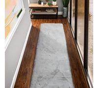 ORINOVA Tappeto Camera da Letto Grigio 60x240 cm Salotto Corridoio Morbido Tappeto Lavabile Moderno