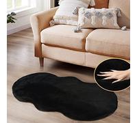 ORINOVA Tappeto Camera da Letto Nero 60x120 cm Salotto Morbido Tappeto Lavabile Moderno