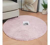ORINOVA Tappeto Rotondo Rosa 120 cm Morbido Camera da Letto Tappeto Salotto Moderno Lavabile