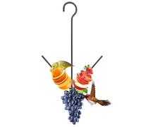 Oriole - Dispenser di frutta da giardino con gancio, per appendere all'aria aperta | Attira gli e piccoli | Casa giardino cortile