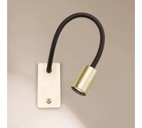 ORION Applique a LED Kurt ottone opaco braccio flex Orion