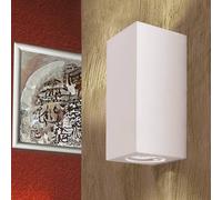 ORION Applique Cube, bianca, altezza 15,5 cm, ceramica, luce verso l'alto/verso il Orion