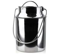 ORION - Caraffa per il latte in acciaio inox con coperchio e manico per il trasporto, 7,5 l
