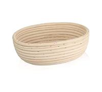 Cestino per la lievitazione dell'impasto del pane in rattan, 1 kg / 24x18,5x9 cm