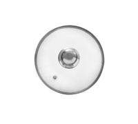 orion group - Coperchio in vetro con anello in acciaio inox per pentola e padella - Coperchio per pentola - Vetro resistente al calore 200°C - Coperchio universale - Pan lid - Ø 16 cm