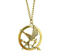 Orion Creations - Spilla Hunger Games Mockingjay e metallo di base, colore: Collier en Or, cod. hp-hungerbird-neck-gold