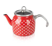 orion group Bollitore smaltato, 1,1 l, classico bollitore con coperchio, adatto a tutti i piani cottura, bollitore smaltato, lavabile in lavastoviglie, realizzato in smalto sano