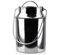 orion group Bricco per latte da 7,5 l | in acciaio inox, con coperchio a incastro