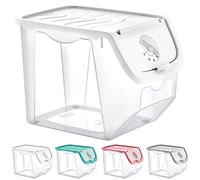 orion group Contenitore Per Verdure | Patate, Frutta E Cipolle, Organizzazione Cucina, 12 L, Bianco Trasparente