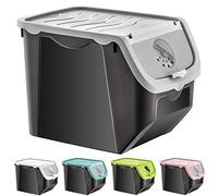 ORION GROUP Contenitore per verdure, per patate, frutta, cipolle, patate, patate, patate, per cipolle, per l’organizzazione della cucina, 12 l, grigio