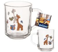 orion group Tazza in vetro per bambini GIRAFFE 230 ml