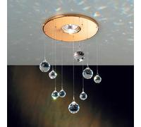 ORION Lampada a incasso Feng Shui elementi Swarovski oro Orion