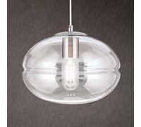 ORION Lampada a sospensione Richard, nichel, trasparente Orion