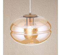 ORION Lampada a sospensione Richard, ottone, ambra Orion