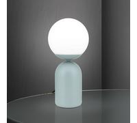 ORION Lampada da tavolo Stanley, verde chiaro, altezza 32 cm, ceramica/vetro Orion