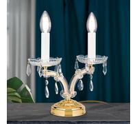 ORION Lampada da tavolo TJURA nobile con cristalli LA 4-469/2 MT-gold