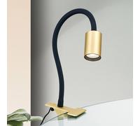 ORION Lampada LED a pinza Kurt ottone-satinato Orion