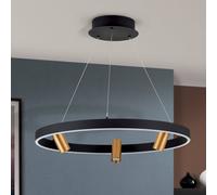 ORION Lampada LED a sospensione Berlin con 3 faretti HL 6-1667/3 schwarz-gold