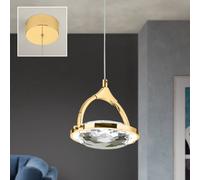 ORION LED sospensione Moon, cristallo K9, 1 luce, oro Orion