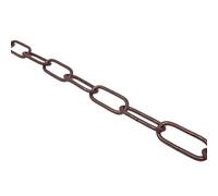 ORION LIGHTSTYLE Catena in ferro ovale a maglie lisce (marrone scuro, 4 mm)