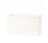 ORION LIGHTSTYLE Paralume in tessuto, (32 x 16 x 18 cm), per attacco E27 rettangolare, schermo di ricambio per lampada da terra, lampada da tavolo, rettangolare, crema, crema-bianco
