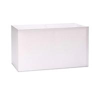 ORION LIGHTSTYLE Paralume in tessuto per presa E27 paralume rettangolare di ricambio per lampada da terra, lampada da tavolo, bianco (32x16x18cm)