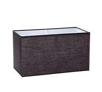 ORION LIGHTSTYLE Paralume in tessuto per presa E27 paralume rettangolare di ricambio per lampada da terra, lampada da tavolo, nero (32x16x18cm)