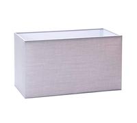 ORION LIGHTSTYLE Paralume in tessuto per presa E27 paralume rettangolare di ricambio per lampada da terra, lampada da tavolo, grigio (32x16x18cm)