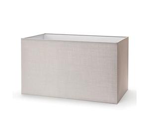 ORION LIGHTSTYLE Paralume in tessuto per presa E27 paralume rettangolare di ricambio per lampada da terra, lampada da tavolo, grigio (40x22x24cm)