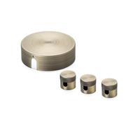 ORION LIGHTSTYLE Set di scatola di derivazione con 3 pin soffitto baldacchino scatola di giunzione rosetta copertura anticato antico