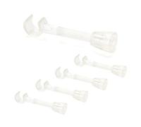 ORION LIGHTSTYLE Supporto distanziatore 5 pezzi per tubi lampada, cavi, attacchi per faretti da incasso, set da 5 pezzi, Ø 16 mm, regolabile, forma a gancio in PVC trasparente