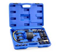 Orion Motor Tech 24 Pezzi Estrattore Pneumatico per Iniettori Diesel per Rimuovere Iniettori a Vibrazione d'Aria da 5-8 Bar con Martello Estrattore, 19 Adattatori, Tubo di Prolunga e EU US Connettori