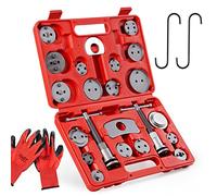 Orion Motor Tech 24 Pezzi Set di Arretratore Pistoncini Freni e Ripristino Pistone del Freno, Pinza Freno a Disco Universale Professionale per la Sostituzione di Pistone dei Freni con Custodia