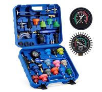 Orion Motor Tech 31 Pezzi Universale Radiatore Pressione Tester Kit con 23 Adattatori, Kit di Prova della Pressione del Sistema di Raffreddamento del Radiatore con Spurgo e Pompa del Vuoto