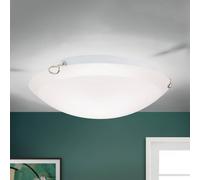 ORION Plafoniera Agada, vetro opalino, cromo, 30 cm Orion