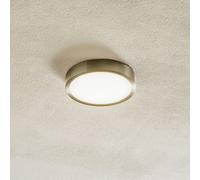 ORION Plafoniera Bully LED, nichel opaco, Ø 14 cm Orion