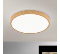 ORION Plafoniera LED Bully in look legno, Ø 28 cm Orion