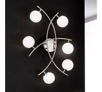 ORION Plafoniera Pelota straordinaria, a 6 luci DL7-574/6satin