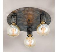 ORION Plafoniera Rati a 3 luci dal look vintage Orion