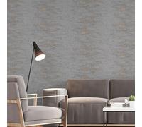 Orion Rocca Cemento Pietra Metallico Muro Grigio / Rame ON4201 Grandeco Parati