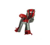 OKBABY Orion - Seggiolino Anteriore per Bici colore Argento/Rosso