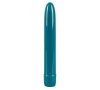 ORION Vibratore da donna con batteria, stimolatore sottile con vibrazione multivelocità continua e manopola, per stimoli clitorali e vaginali, compatto e discreto, turchese