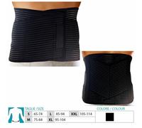 ORIONE busto LOMBO SACRALE stecche 3082 sostegno a V con strappi h. 26cm NERO